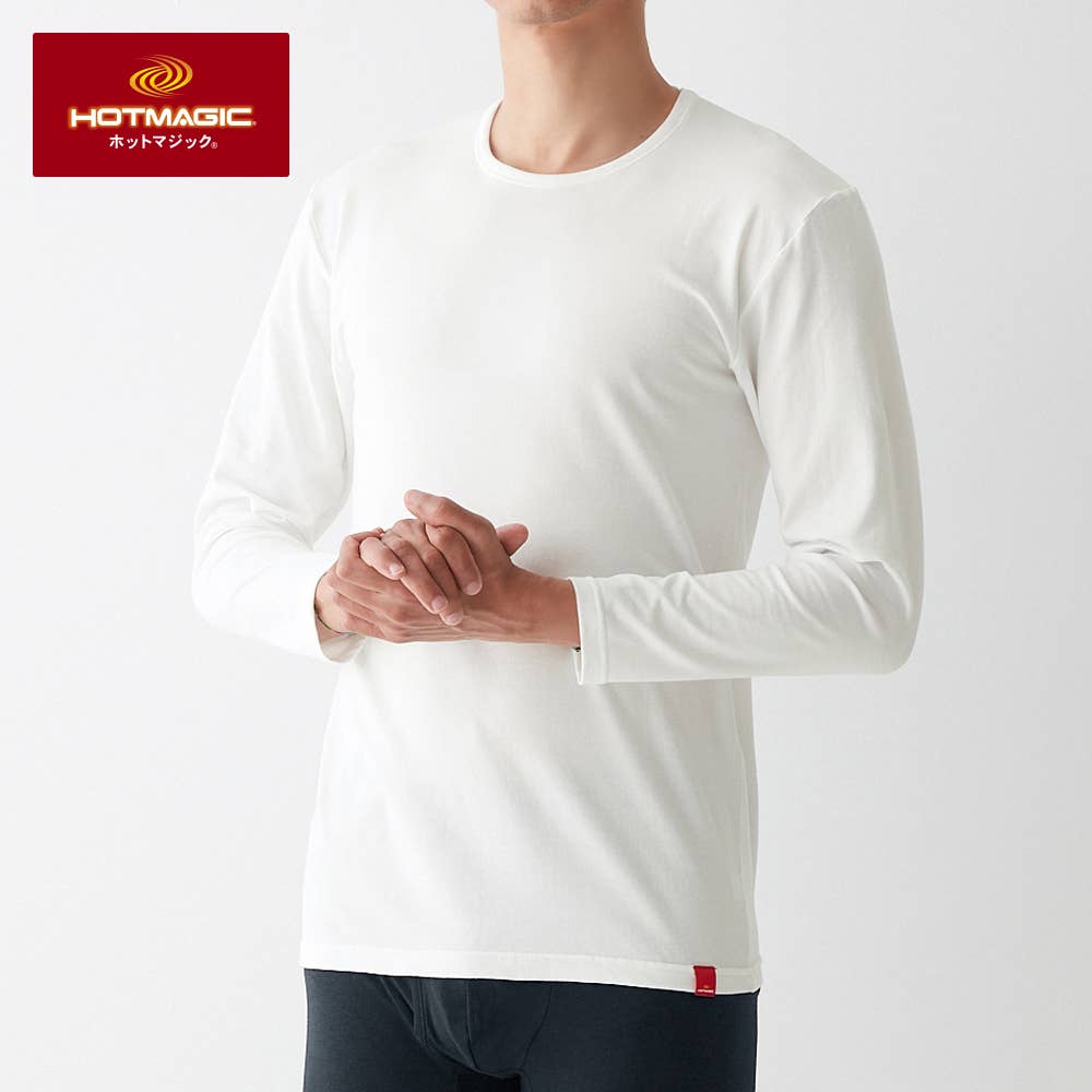 [Power of Cotton] Crew neck 9/10 sleeve shirt [SALE]